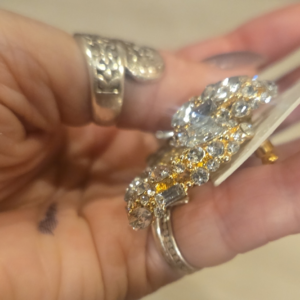 New Sugarfix by BaubleBar Gold Statement Earrings - Picture 8 of 8